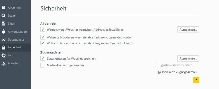 Browser sichern: Einstellungen und Ihre Vor- & Nachteile