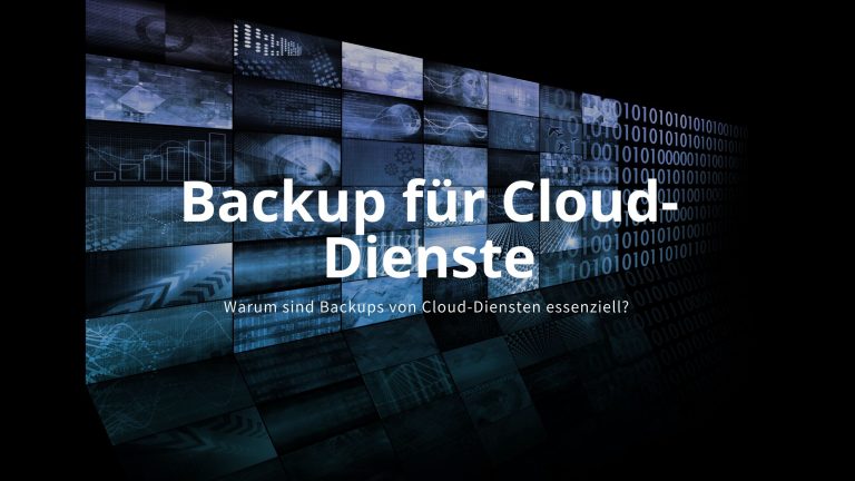 Cloud-Daten sichern: Backup-Symbol mit Wolken und Schloss.