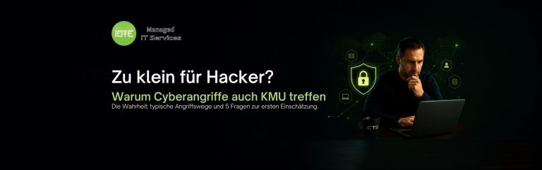 Cyberangriffe auf KMU – Geschäftsführer prüft die IT-Sicherheit seines Unternehmens